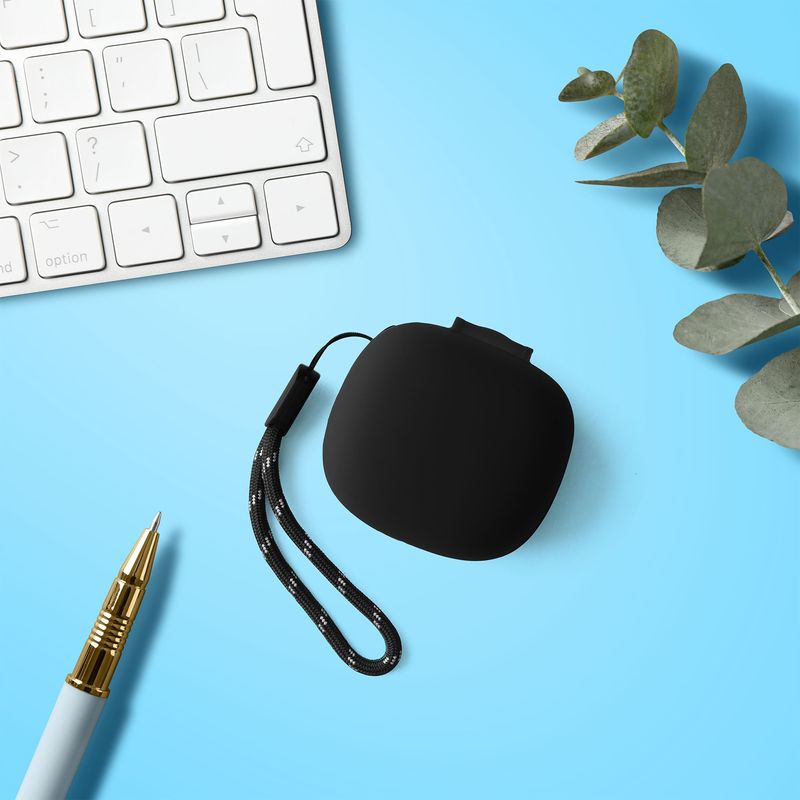 Laptop, Telefoane si Tablete - Wearables si gadgeturi - Wearables - Accesorii wearables - Husa casti Kwmobile pentru Anker Soundcore P20i, protectie la zgarieturi, Silicon, negru - Infinity.ro