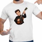 Fashion, accesorii si bijuterii - Barbati - Imbracaminte - Tricouri si bluze barbati - Tricou Barbati Chris Isaak Guitar, alb, marime L - Infinity.ro