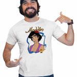 Fashion, accesorii si bijuterii - Barbati - Imbracaminte - Tricouri si bluze barbati - Tricou Barbati Aladdin Lampa Fermecata Ali Baba Aladin, alb, marime 3XL - Infinity.ro