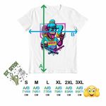 Fashion, accesorii si bijuterii - Barbati - Imbracaminte - Tricouri si bluze barbati - Tricou Barbati Six Seven Baseball Monkey 67 Meme, alb, marime S - Infinity.ro