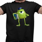 Fashion, accesorii si bijuterii - Barbati - Imbracaminte - Tricouri si bluze barbati - Tricou Barbati Mike Monsters University, negru, marime S - Infinity.ro