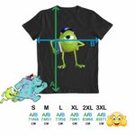 Fashion, accesorii si bijuterii - Barbati - Imbracaminte - Tricouri si bluze barbati - Tricou Barbati Mike Monsters University, negru, marime S - Infinity.ro