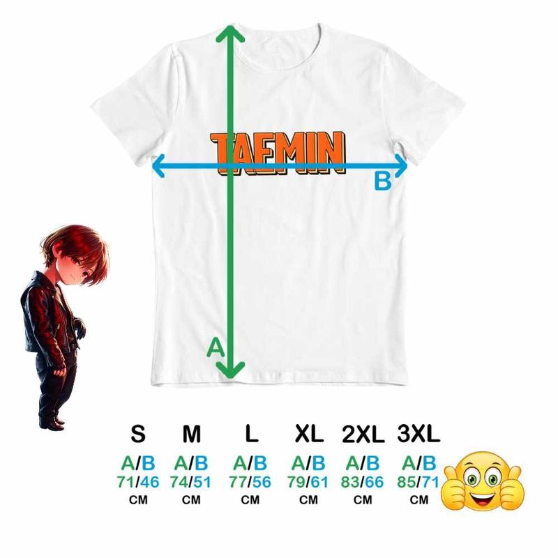 Fashion, accesorii si bijuterii - Barbati - Imbracaminte - Tricouri si bluze barbati - Tricou Barbati Taemin Trend Kpop, alb, marime XL - Infinity.ro