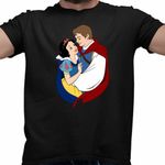 Fashion, accesorii si bijuterii - Barbati - Imbracaminte - Tricouri si bluze barbati - Tricou Barbati Alba ca Zapada Love, negru, marime S - Infinity.ro