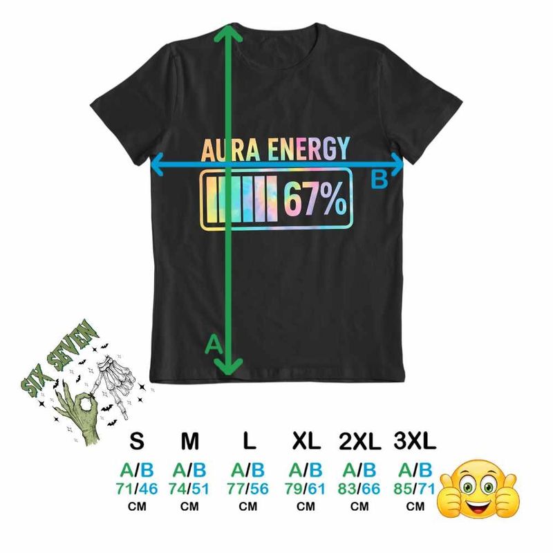 Fashion, accesorii si bijuterii - Barbati - Imbracaminte - Tricouri si bluze barbati - Tricou Barbati Six Seven Aura Energy 67, negru, marime M - Infinity.ro