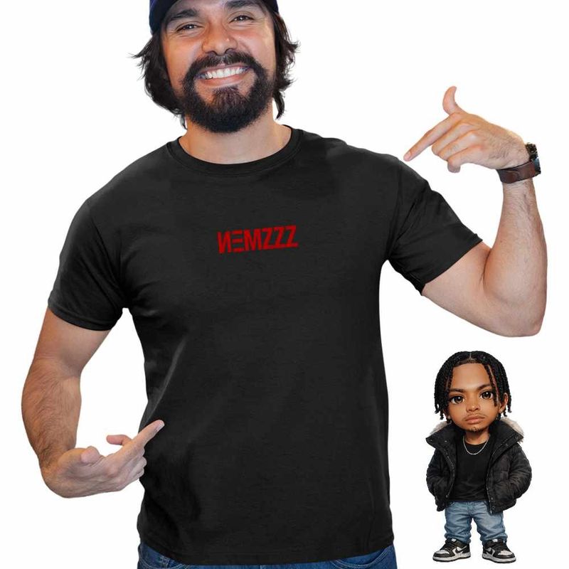 Fashion, accesorii si bijuterii - Barbati - Imbracaminte - Tricouri si bluze barbati - Tricou Barbati Nemzzz Hip Hop Vibe, negru, marime M - Infinity.ro