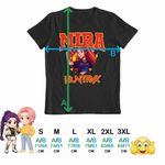 Fashion, accesorii si bijuterii - Barbati - Imbracaminte - Tricouri si bluze barbati - Tricou Barbati Huntrix Mira Avoline Kpop, negru, marime M - Infinity.ro