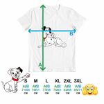Fashion, accesorii si bijuterii - Barbati - Imbracaminte - Tricouri si bluze barbati - Tricou Barbati 101 Dalmatieni Pongo Freckles Dalmatian, alb, marime 2XL - Infinity.ro