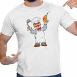Fashion, accesorii si bijuterii - Barbati - Imbracaminte - Tricouri si bluze barbati - Tricou Barbati The Muppets Swedish Chef, alb, marime M - Infinity.ro