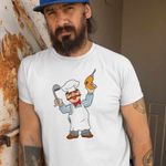 Fashion, accesorii si bijuterii - Barbati - Imbracaminte - Tricouri si bluze barbati - Tricou Barbati The Muppets Swedish Chef, alb, marime M - Infinity.ro
