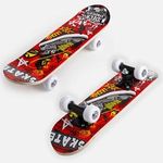 Sport si Outdoor - Role, trotinete si skateboard - Placi de rulat - Skateboard - Skateboard cu design graffiti, 43x12,5 cm, Rosu - Infinity.ro