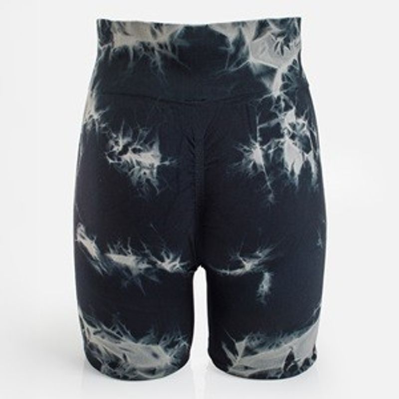 Sport si Outdoor - Echipament Sportiv - Imbracaminte sport - Colanti sport - Colanti Sport Biker Tie-Dye Negru pentru Femei - Infinity.ro