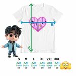 Fashion, accesorii si bijuterii - Barbati - Imbracaminte - Tricouri si bluze barbati - Tricou Barbati Jeon Somi Love Kpop Merch, alb, marime L - Infinity.ro