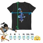 Fashion, accesorii si bijuterii - Barbati - Imbracaminte - Tricouri si bluze barbati - Tricou Barbati Avatar Katara Waterbender Legenda lui Aang Arte Martiale, negru, marime M - Infinity.ro