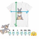 Fashion, accesorii si bijuterii - Barbati - Imbracaminte - Tricouri si bluze barbati - Tricou Barbati Iepuras Thumper Bambi Dragut, alb, marime XL - Infinity.ro