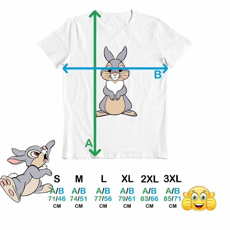 Fashion, accesorii si bijuterii - Barbati - Imbracaminte - Tricouri si bluze barbati - Tricou Barbati Iepuras Thumper Bambi Dragut, alb, marime XL - Infinity.ro
