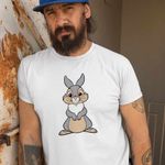 Fashion, accesorii si bijuterii - Barbati - Imbracaminte - Tricouri si bluze barbati - Tricou Barbati Iepuras Thumper Bambi Dragut, alb, marime XL - Infinity.ro