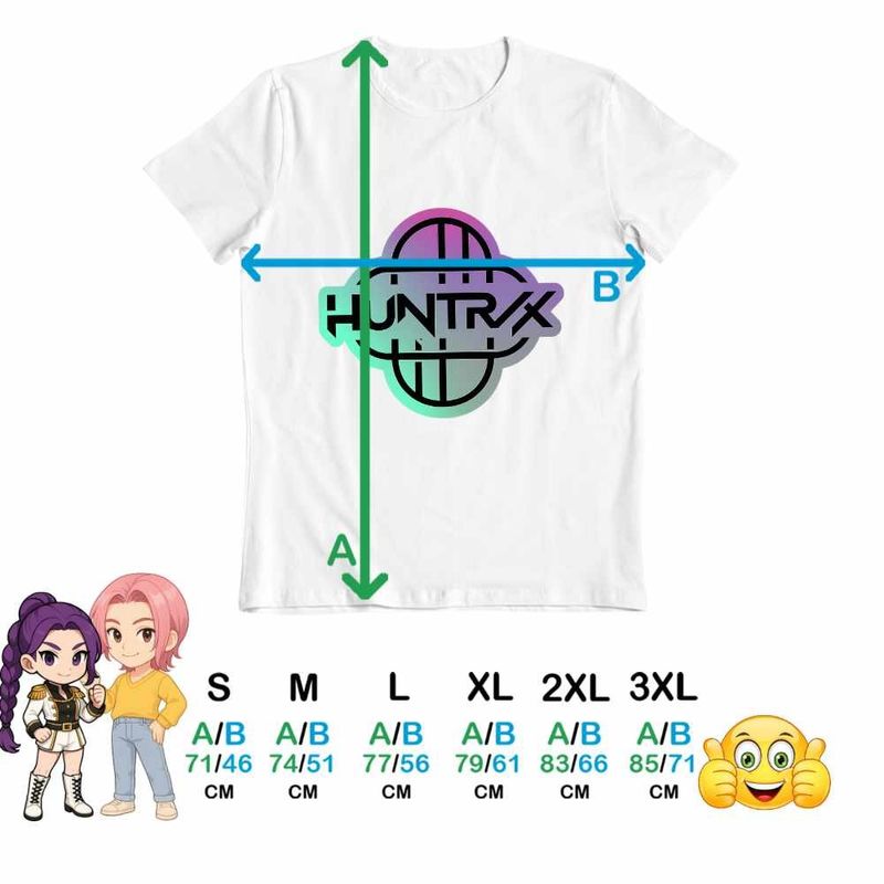 Fashion, accesorii si bijuterii - Barbati - Imbracaminte - Tricouri si bluze barbati - Tricou Barbati Huntrix Simbol Kpop Demon Hunters, alb, marime XL - Infinity.ro