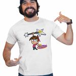 Fashion, accesorii si bijuterii - Barbati - Imbracaminte - Tricouri si bluze barbati - Tricou Barbati Fairly Odd Parents Timmy Turner Chitara Nasii mei Vrajitori, alb, marime M - Infinity.ro