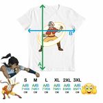 Fashion, accesorii si bijuterii - Barbati - Imbracaminte - Tricouri si bluze barbati - Tricou Barbati Avatar Legenda lui Aang Airbender Calugar Shaolin, alb, marime M - Infinity.ro