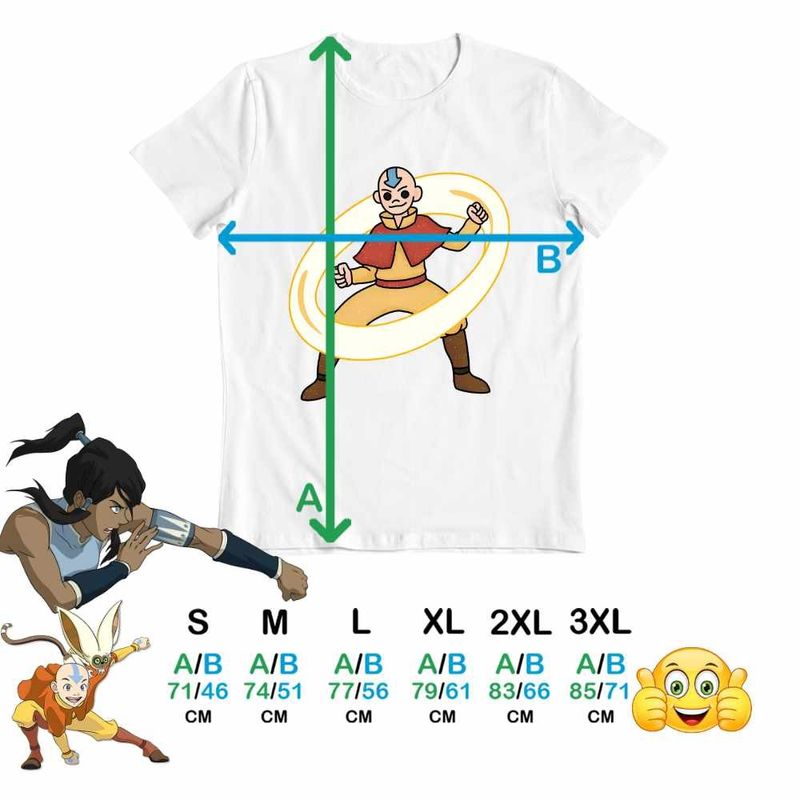Fashion, accesorii si bijuterii - Barbati - Imbracaminte - Tricouri si bluze barbati - Tricou Barbati Avatar Legenda lui Aang Airbender Calugar Shaolin, alb, marime M - Infinity.ro
