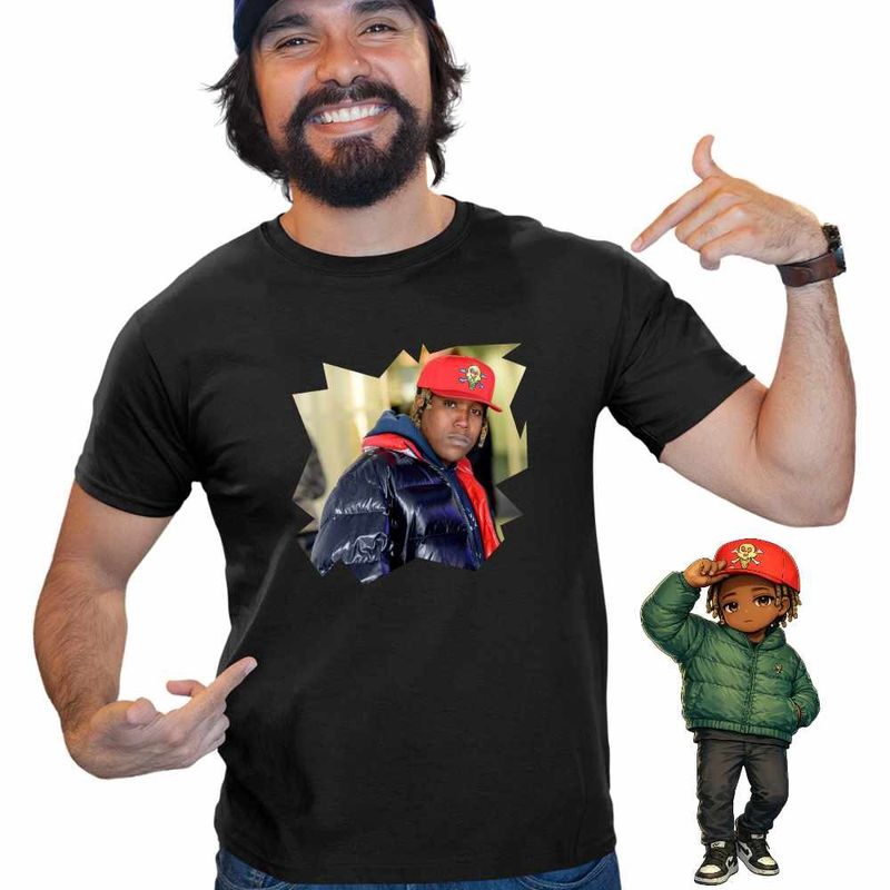 Fashion, accesorii si bijuterii - Barbati - Imbracaminte - Tricouri si bluze barbati - Tricou Barbati Don Toliver Trap Bandit Rap, negru, marime M - Infinity.ro