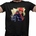 Fashion, accesorii si bijuterii - Barbati - Imbracaminte - Tricouri si bluze barbati - Tricou Barbati Don Toliver Trap Bandit Rap, negru, marime M - Infinity.ro