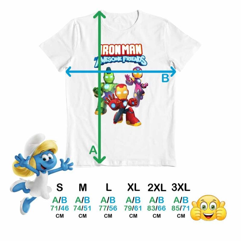 Fashion, accesorii si bijuterii - Barbati - Imbracaminte - Tricouri si bluze barbati - Tricou Barbati Iron Man Awesome Friends, alb, marime L - Infinity.ro
