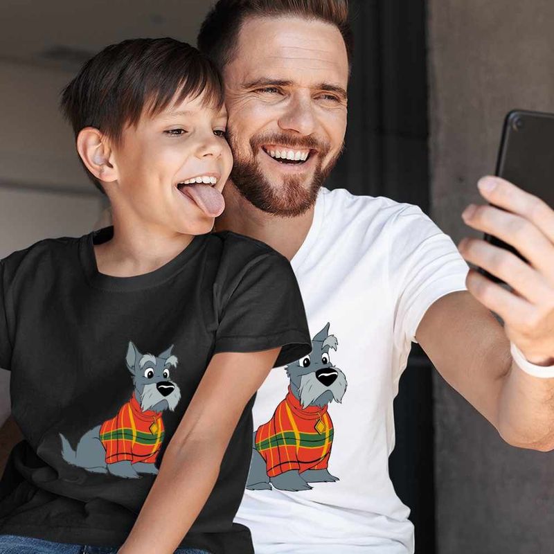 Fashion, accesorii si bijuterii - Barbati - Imbracaminte - Tricouri si bluze barbati - Tricou Barbati Doamna si Vagabondul Jock Catel Scottish Terrier, negru, marime L - Infinity.ro