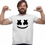 Fashion, accesorii si bijuterii - Barbati - Imbracaminte - Tricouri si bluze barbati - Tricou Barbati Marshmello Music DJ, alb, marime M - Infinity.ro