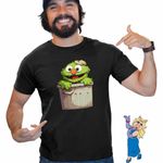 Fashion, accesorii si bijuterii - Barbati - Imbracaminte - Tricouri si bluze barbati - Tricou Barbati The Muppets Oscar Grouch, negru, marime 3XL - Infinity.ro
