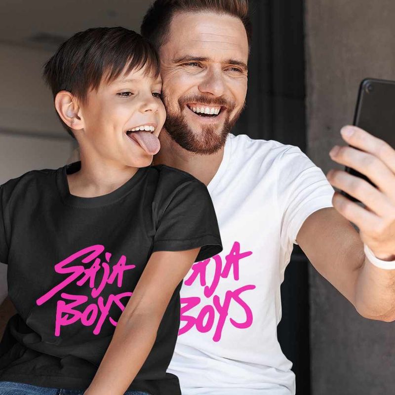 Fashion, accesorii si bijuterii - Barbati - Imbracaminte - Tricouri si bluze barbati - Tricou Barbati Huntrix Saja Boys Kpop, negru, marime XL - Infinity.ro