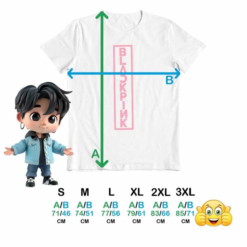 Fashion, accesorii si bijuterii - Barbati - Imbracaminte - Tricouri si bluze barbati - Tricou Barbati BlackPink Vibe Kpop Merch, alb, marime 3XL - Infinity.ro
