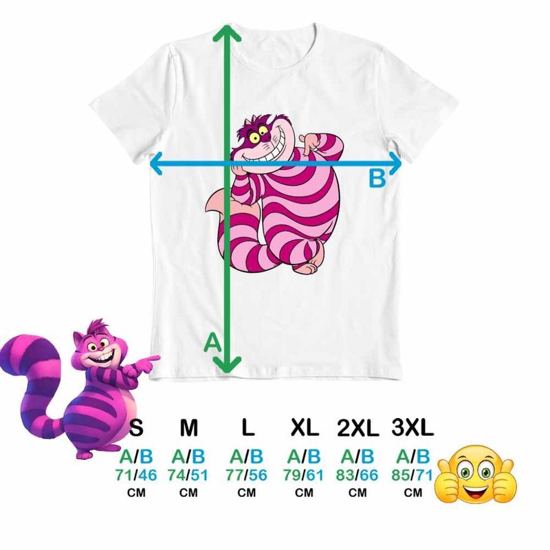 Fashion, accesorii si bijuterii - Barbati - Imbracaminte - Tricouri si bluze barbati - Tricou Barbati Alice Tara Minunilor Pisica Cheshire, alb, marime L - Infinity.ro