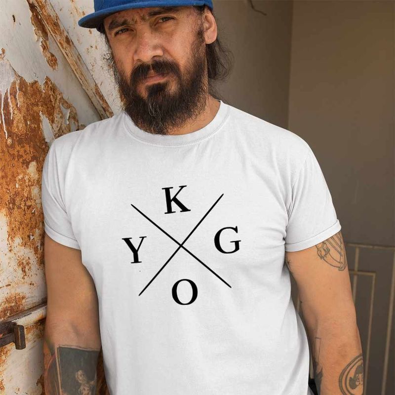 Fashion, accesorii si bijuterii - Barbati - Imbracaminte - Tricouri si bluze barbati - Tricou Barbati Kygo, alb, marime 3XL - Infinity.ro