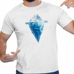 Fashion, accesorii si bijuterii - Barbati - Imbracaminte - Tricouri si bluze barbati - Tricou Barbati Kaleo Iceberg Iceland, alb, marime 2XL - Infinity.ro