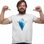Fashion, accesorii si bijuterii - Barbati - Imbracaminte - Tricouri si bluze barbati - Tricou Barbati Kaleo Iceberg Iceland, alb, marime 2XL - Infinity.ro