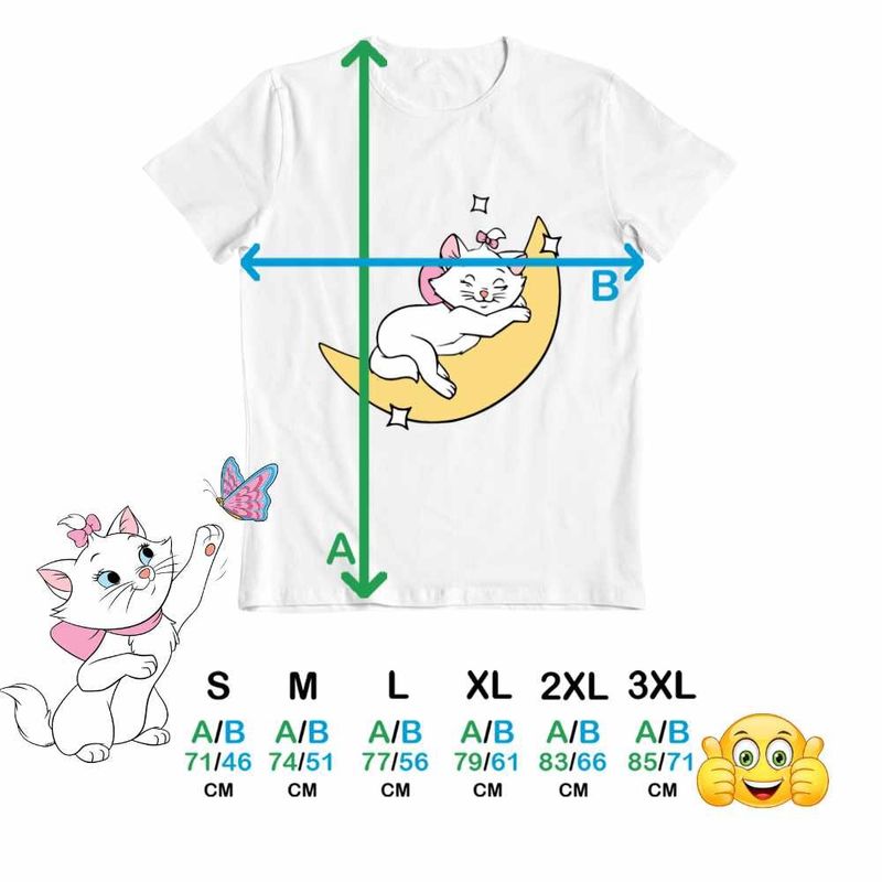 Fashion, accesorii si bijuterii - Barbati - Imbracaminte - Tricouri si bluze barbati - Tricou Barbati Pisicile Aristocrate Marie Luna Somn Moon, alb, marime L - Infinity.ro