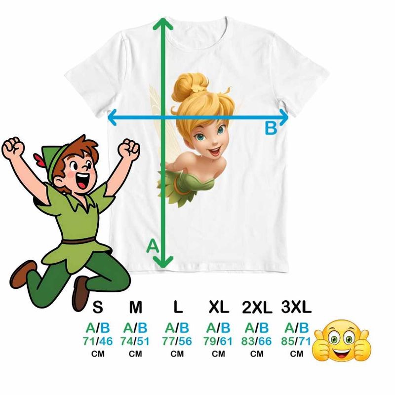 Fashion, accesorii si bijuterii - Barbati - Imbracaminte - Tricouri si bluze barbati - Tricou Barbati Tinker Bell Peter Pan Clopotica, alb, marime M - Infinity.ro