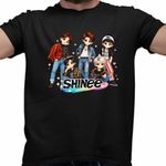 Fashion, accesorii si bijuterii - Barbati - Imbracaminte - Tricouri si bluze barbati - Tricou Barbati Shinee Kpop All Gang, negru, marime M - Infinity.ro