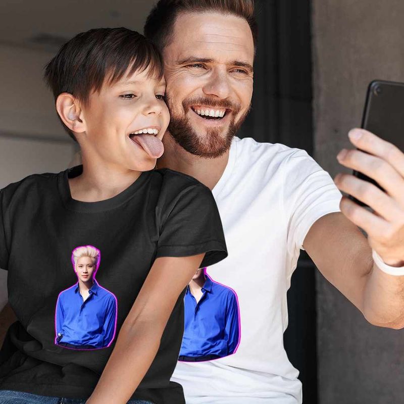 Fashion, accesorii si bijuterii - Barbati - Imbracaminte - Tricouri si bluze barbati - Tricou Barbati Taemin Move Korea Huntrix, negru, marime L - Infinity.ro