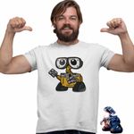 Fashion, accesorii si bijuterii - Barbati - Imbracaminte - Tricouri si bluze barbati - Tricou Barbati Wall-E Robot Viitor SF Reciclare, alb, marime XL - Infinity.ro