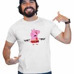 Fashion, accesorii si bijuterii - Barbati - Imbracaminte - Tricouri si bluze barbati - Tricou Barbati Peppa God of War, alb, marime M - Infinity.ro