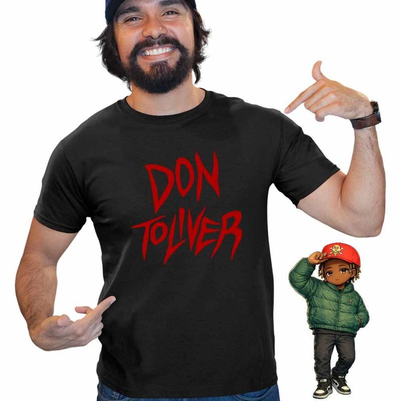 Fashion, accesorii si bijuterii - Barbati - Imbracaminte - Tricouri si bluze barbati - Tricou Barbati Don Toliver Trap Music, negru, marime XL - Infinity.ro