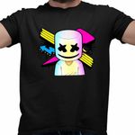 Fashion, accesorii si bijuterii - Barbati - Imbracaminte - Tricouri si bluze barbati - Tricou Barbati Marshmello Party Vibe, negru, marime 2XL - Infinity.ro