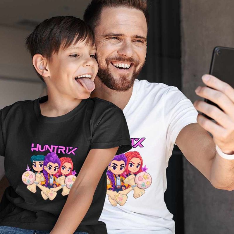 Fashion, accesorii si bijuterii - Barbati - Imbracaminte - Tricouri si bluze barbati - Tricou Barbati Kendama Huntrix K-Pop Demon Hunters Coreea, negru, marime 2XL - Infinity.ro