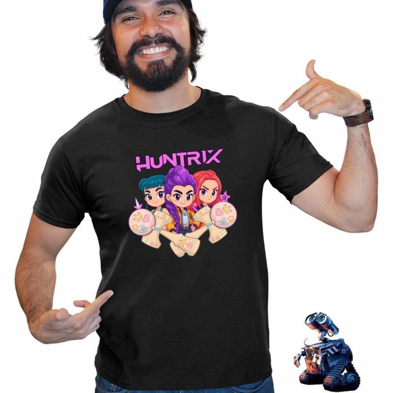 Fashion, accesorii si bijuterii - Barbati - Imbracaminte - Tricouri si bluze barbati - Tricou Barbati Kendama Huntrix K-Pop Demon Hunters Coreea, negru, marime 2XL - Infinity.ro