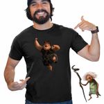 Fashion, accesorii si bijuterii - Barbati - Imbracaminte - Tricouri si bluze barbati - Tricou Barbati The Croods Thunk Familia Crood Epoca de Piatra, negru, marime L - Infinity.ro