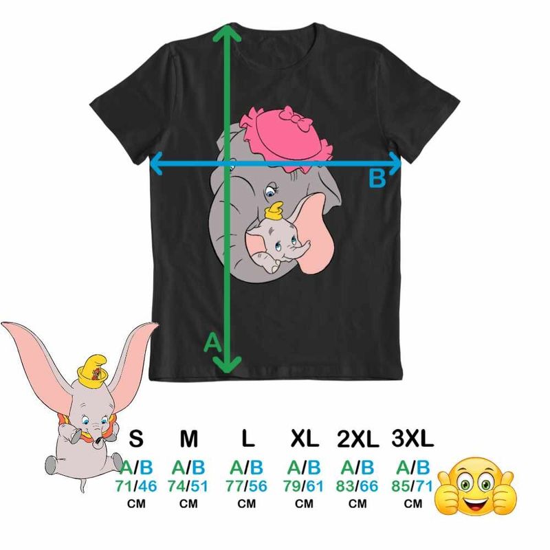 Fashion, accesorii si bijuterii - Barbati - Imbracaminte - Tricouri si bluze barbati - Tricou Barbati Dumbo Jumbo Love Elefant Circ, negru, marime L - Infinity.ro