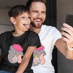 Fashion, accesorii si bijuterii - Barbati - Imbracaminte - Tricouri si bluze barbati - Tricou Barbati Dumbo Jumbo Love Elefant Circ, negru, marime L - Infinity.ro